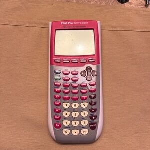 Texas Instruments TI-84 Plus Silver Edition Graphing Calculator - Pink and White